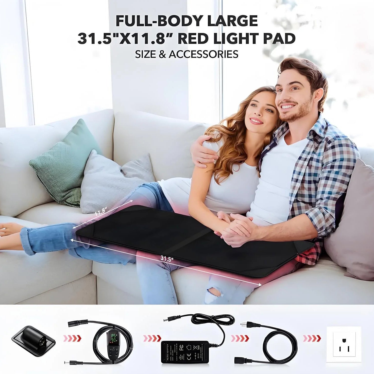 Red Light Therapy Pad – Infrared LED Full Body Wellness Mat